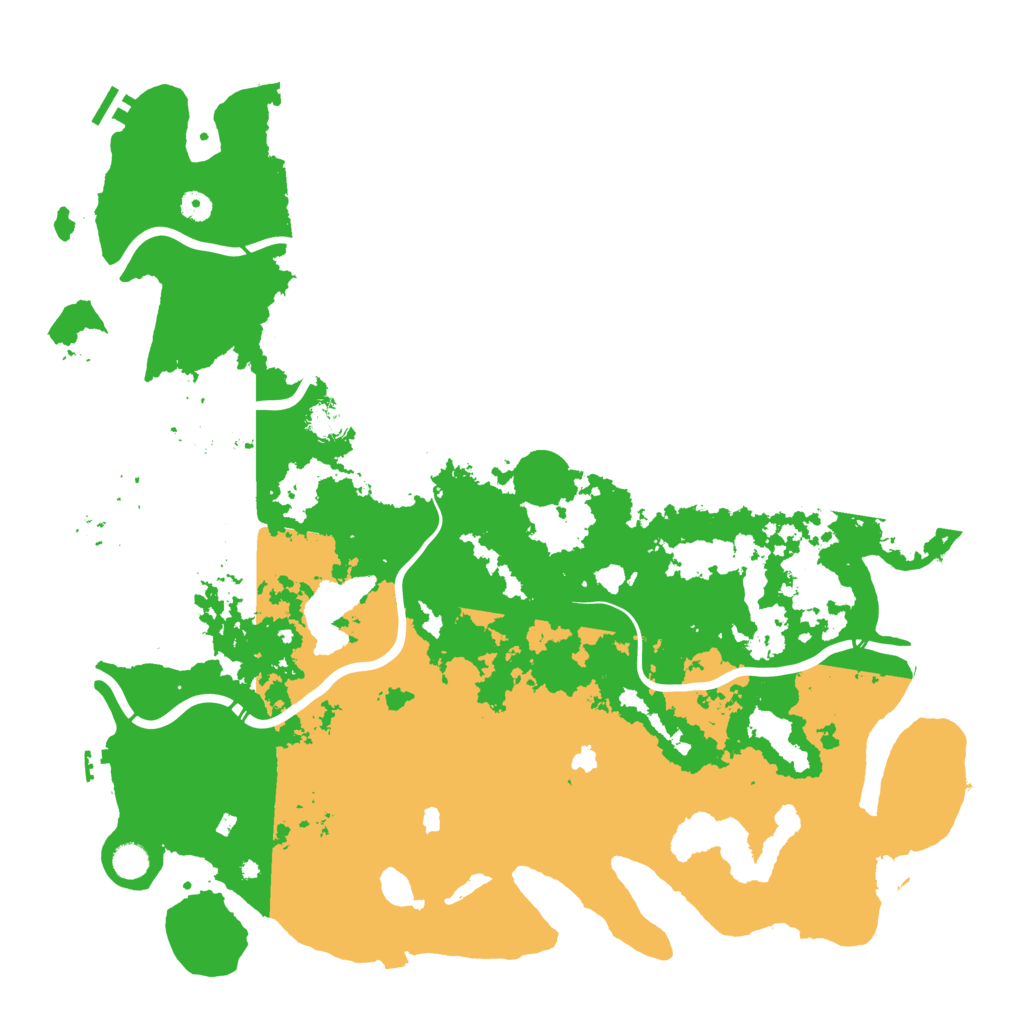 Biome Rust Map: Procedural Map, Size: 5000, Seed: 818138