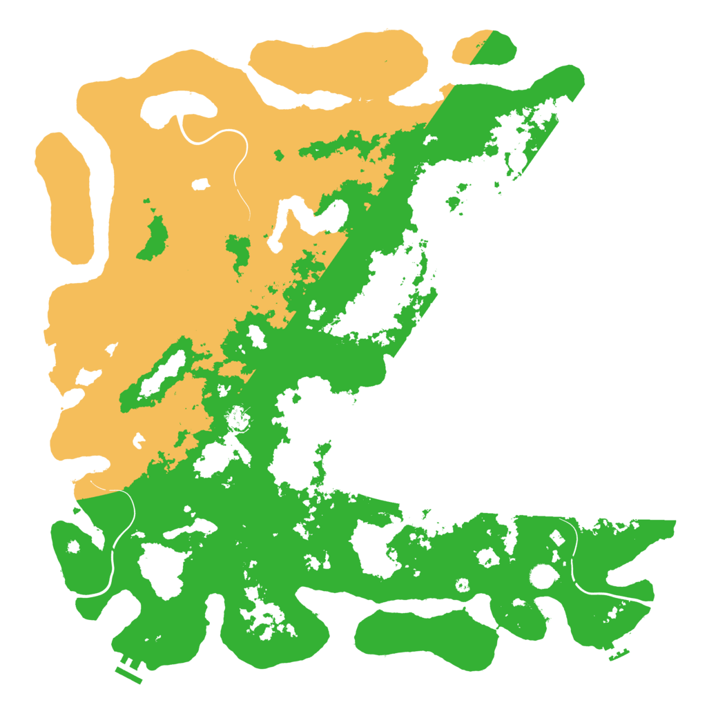 Biome Rust Map: Procedural Map, Size: 5000, Seed: 87101546