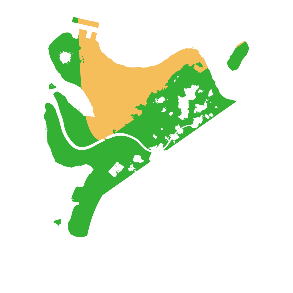 Biome Rust Map: Procedural Map, Size: 2200, Seed: 747