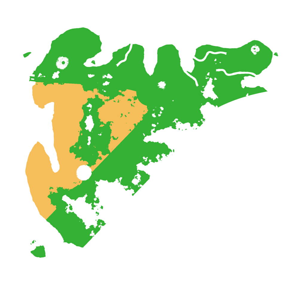 Biome Rust Map: Procedural Map, Size: 3700, Seed: 972225310