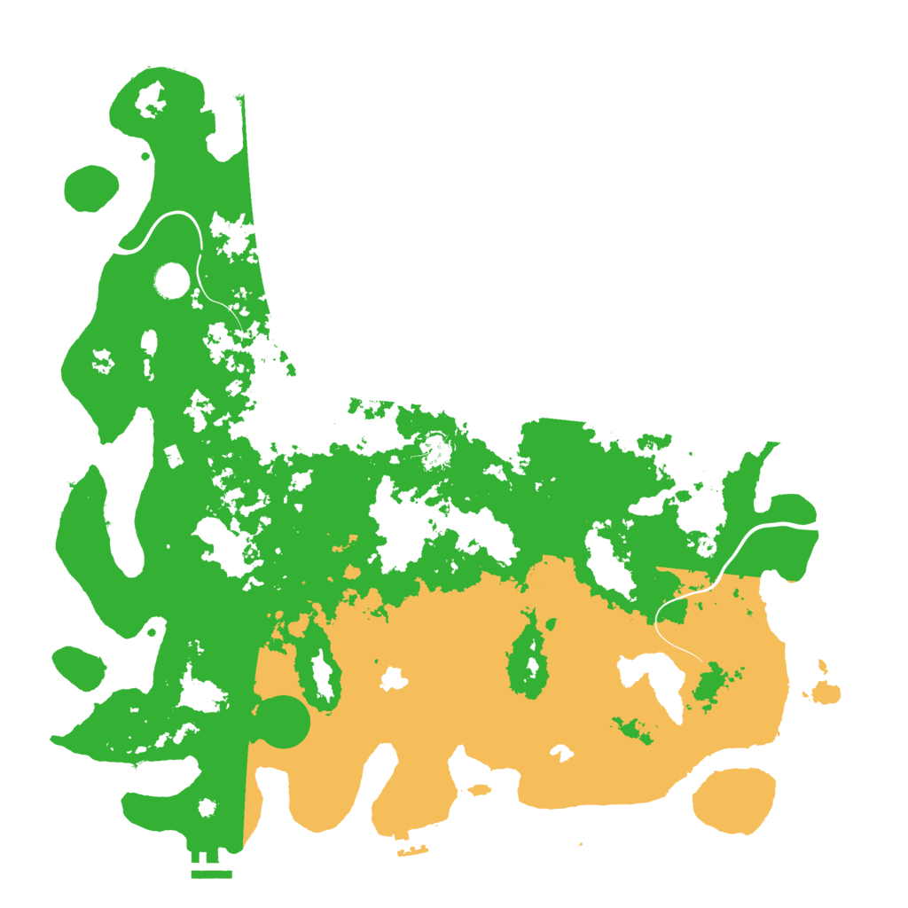 Biome Rust Map: Procedural Map, Size: 4500, Seed: 1808