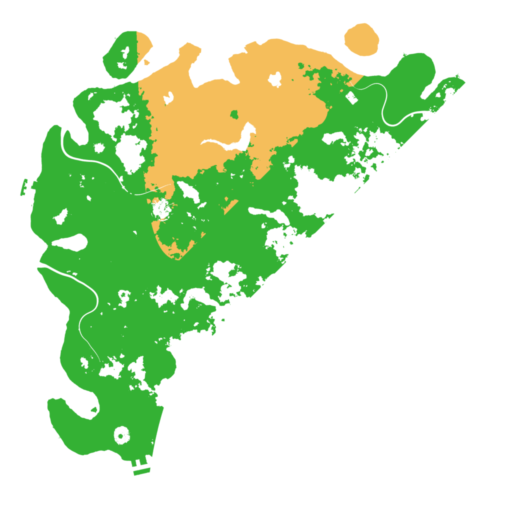 Biome Rust Map: Procedural Map, Size: 4500, Seed: 9928428