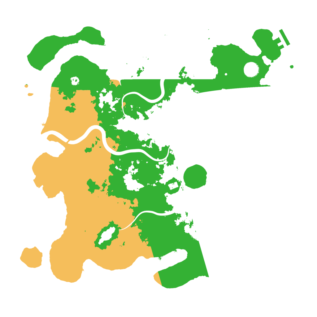 Biome Rust Map: Procedural Map, Size: 3700, Seed: 786494103