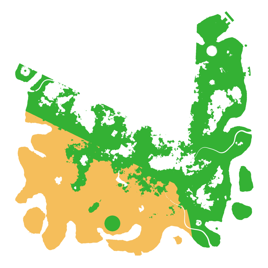 Biome Rust Map: Procedural Map, Size: 4500, Seed: 853773177