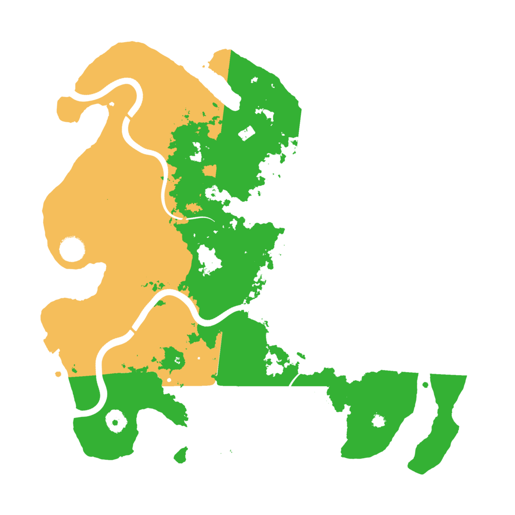 Biome Rust Map: Procedural Map, Size: 3600, Seed: 205038579