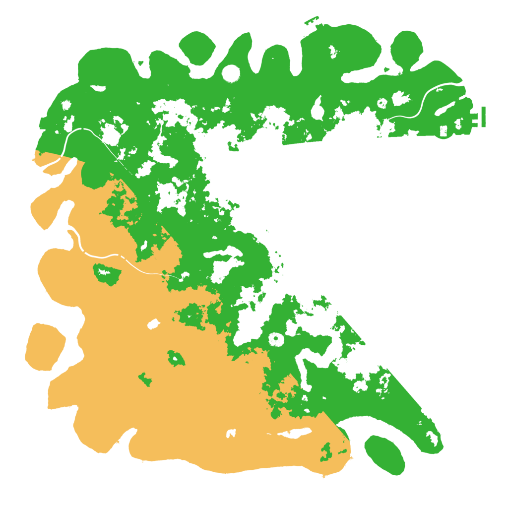 Biome Rust Map: Procedural Map, Size: 5000, Seed: 50488353