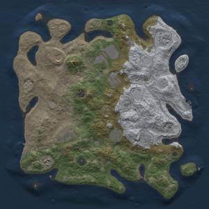 Thumbnail Rust Map: Procedural Map, Size: 3750, Seed: 65785857, 19 Monuments