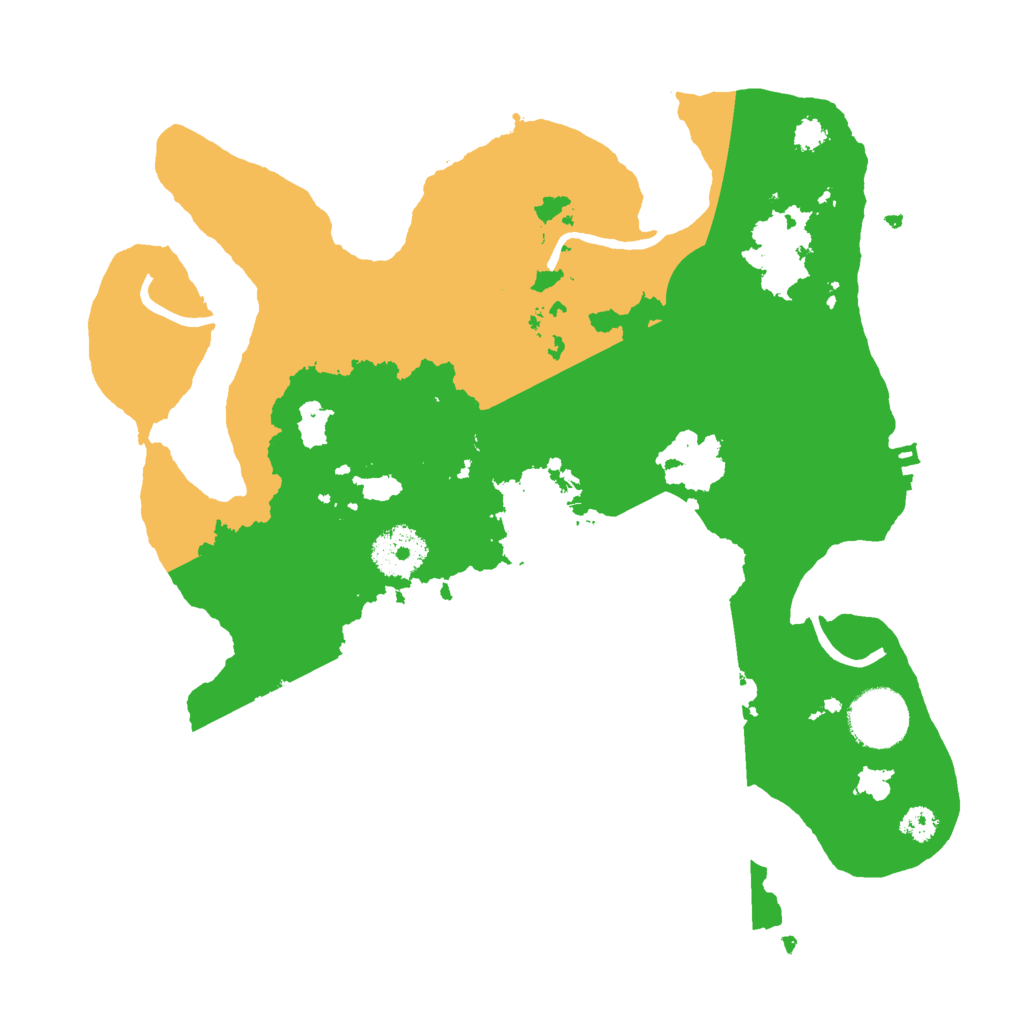 Biome Rust Map: Procedural Map, Size: 3000, Seed: 438805