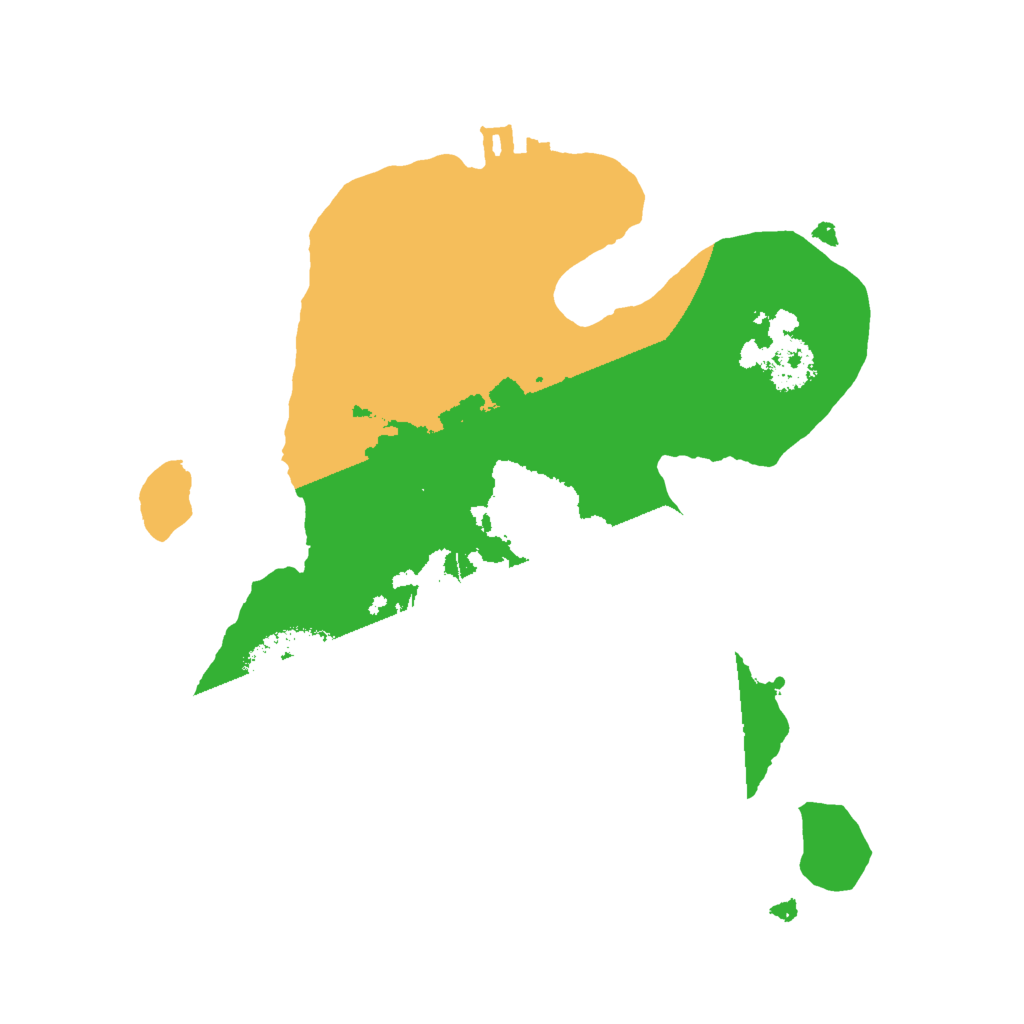 Biome Rust Map: Procedural Map, Size: 2000, Seed: 520716