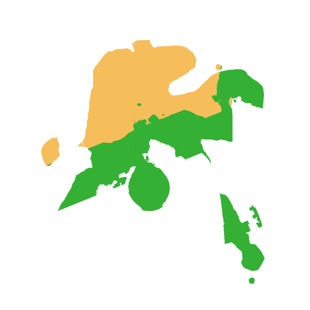 Biome Rust Map: Procedural Map, Size: 2000, Seed: 520716