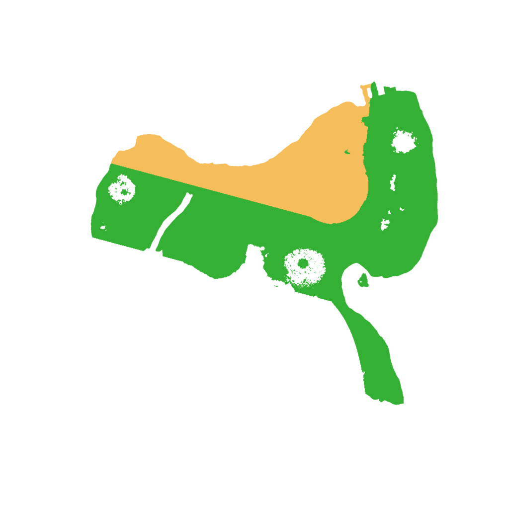 Biome Rust Map: Procedural Map, Size: 2000, Seed: 3399