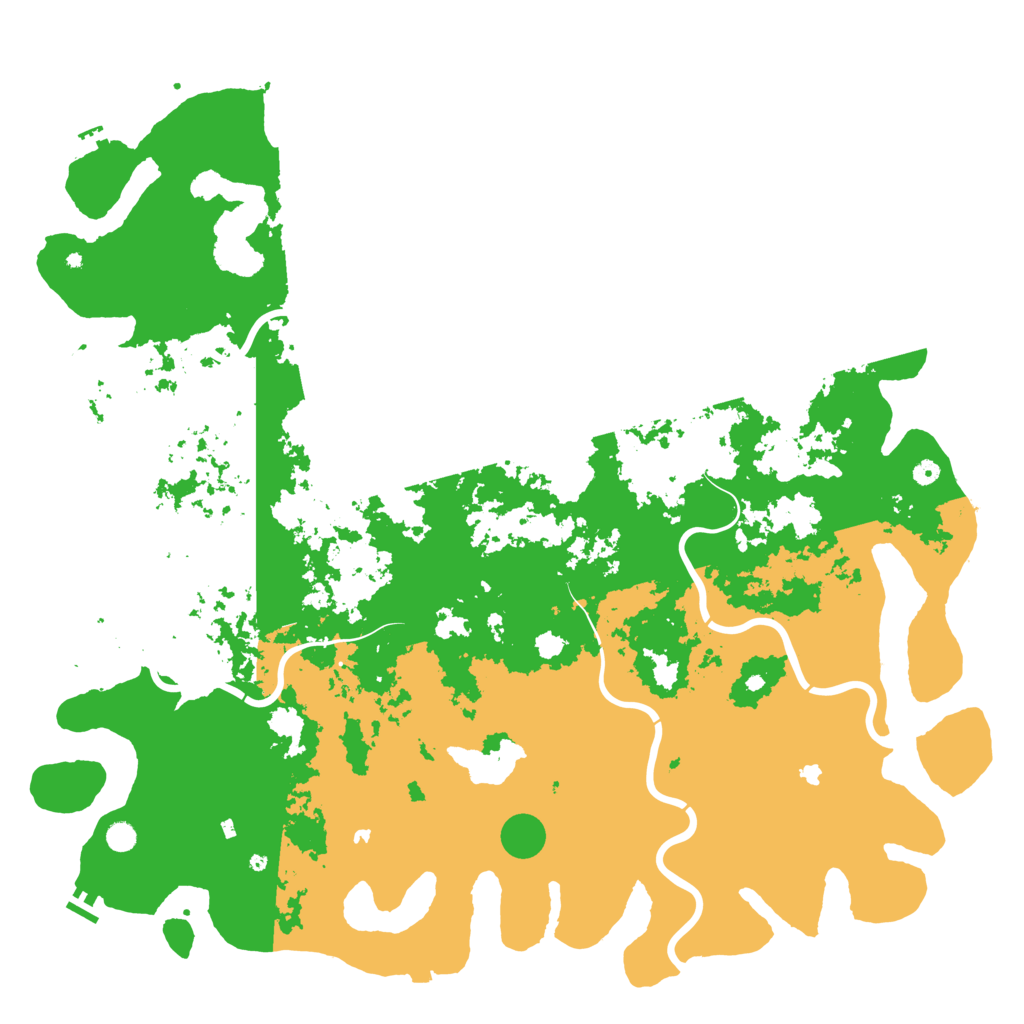 Biome Rust Map: Procedural Map, Size: 6000, Seed: 1489588854