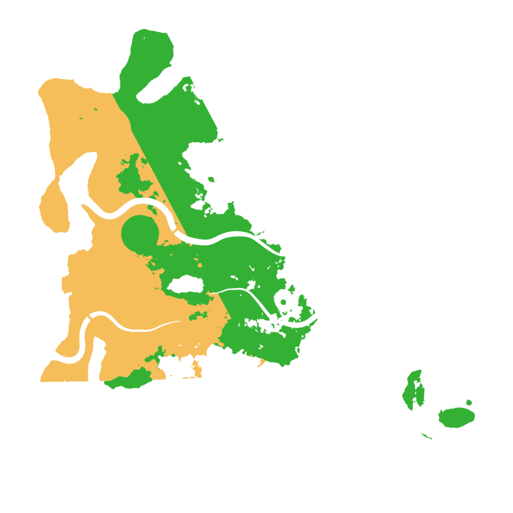 Biome Rust Map: Procedural Map, Size: 3600, Seed: 629090605