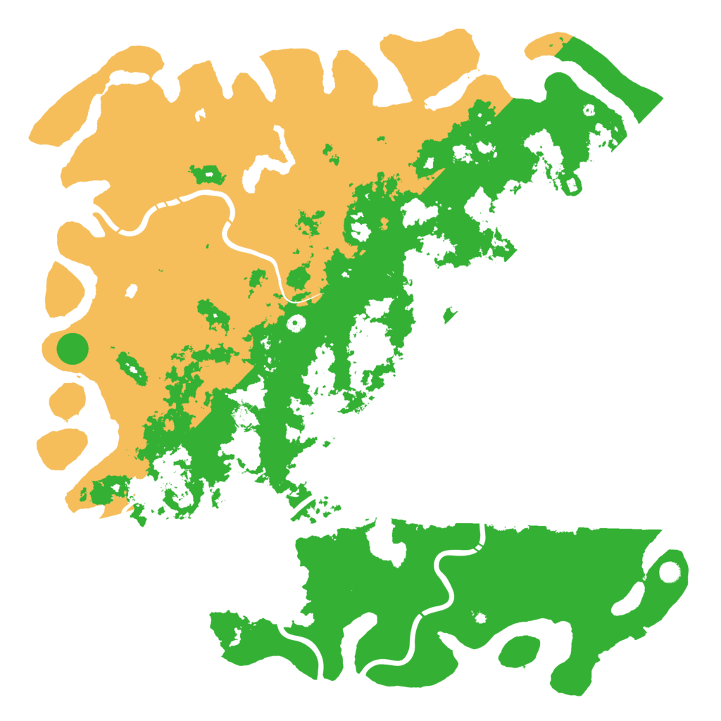 Biome Rust Map: Procedural Map, Size: 6000, Seed: 2001091087