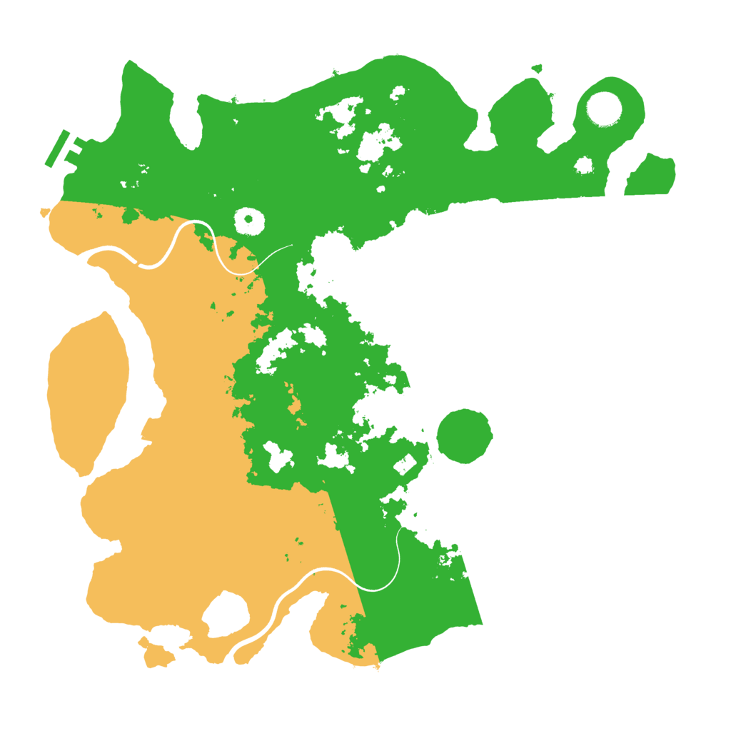 Biome Rust Map: Procedural Map, Size: 3700, Seed: 2012311776