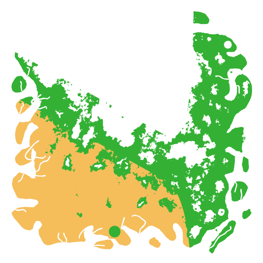 Biome Rust Map: Procedural Map, Size: 6000, Seed: 2548411