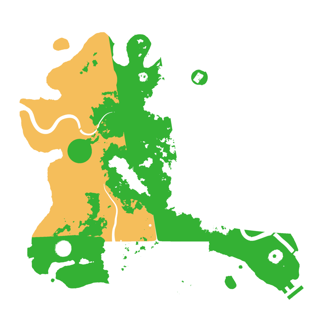 Biome Rust Map: Procedural Map, Size: 3500, Seed: 43721895