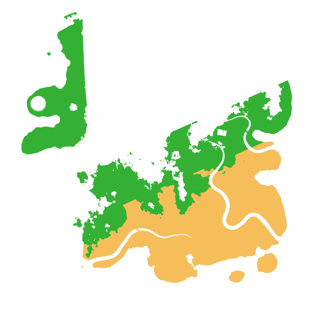 Biome Rust Map: Procedural Map, Size: 3650, Seed: 1075567488