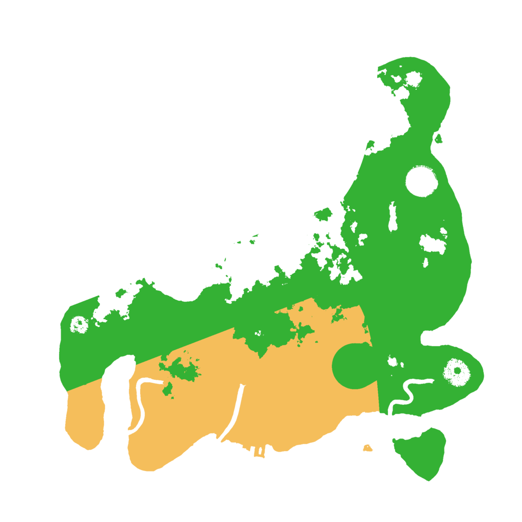 Biome Rust Map: Procedural Map, Size: 3000, Seed: 1036858829