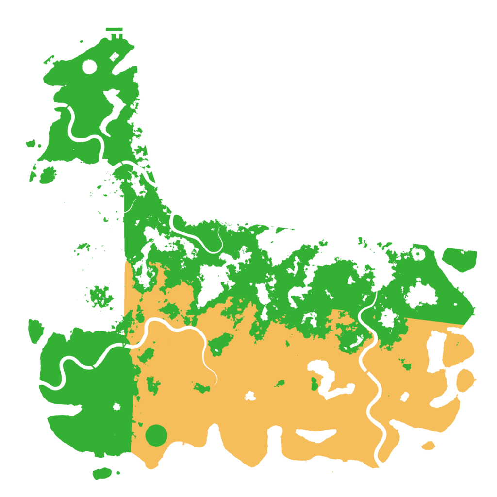 Biome Rust Map: Procedural Map, Size: 6000, Seed: 12745
