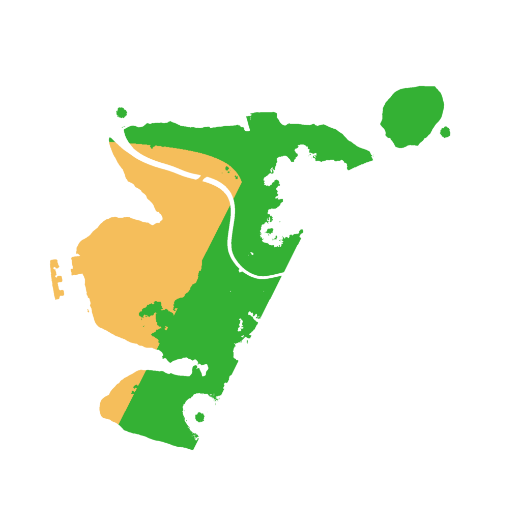 Biome Rust Map: Procedural Map, Size: 2000, Seed: 7293