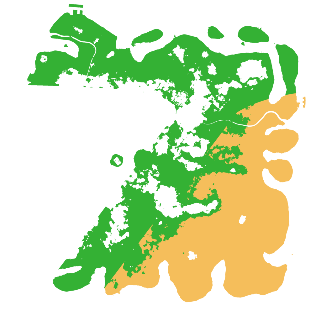 Biome Rust Map: Procedural Map, Size: 4500, Seed: 1078721031