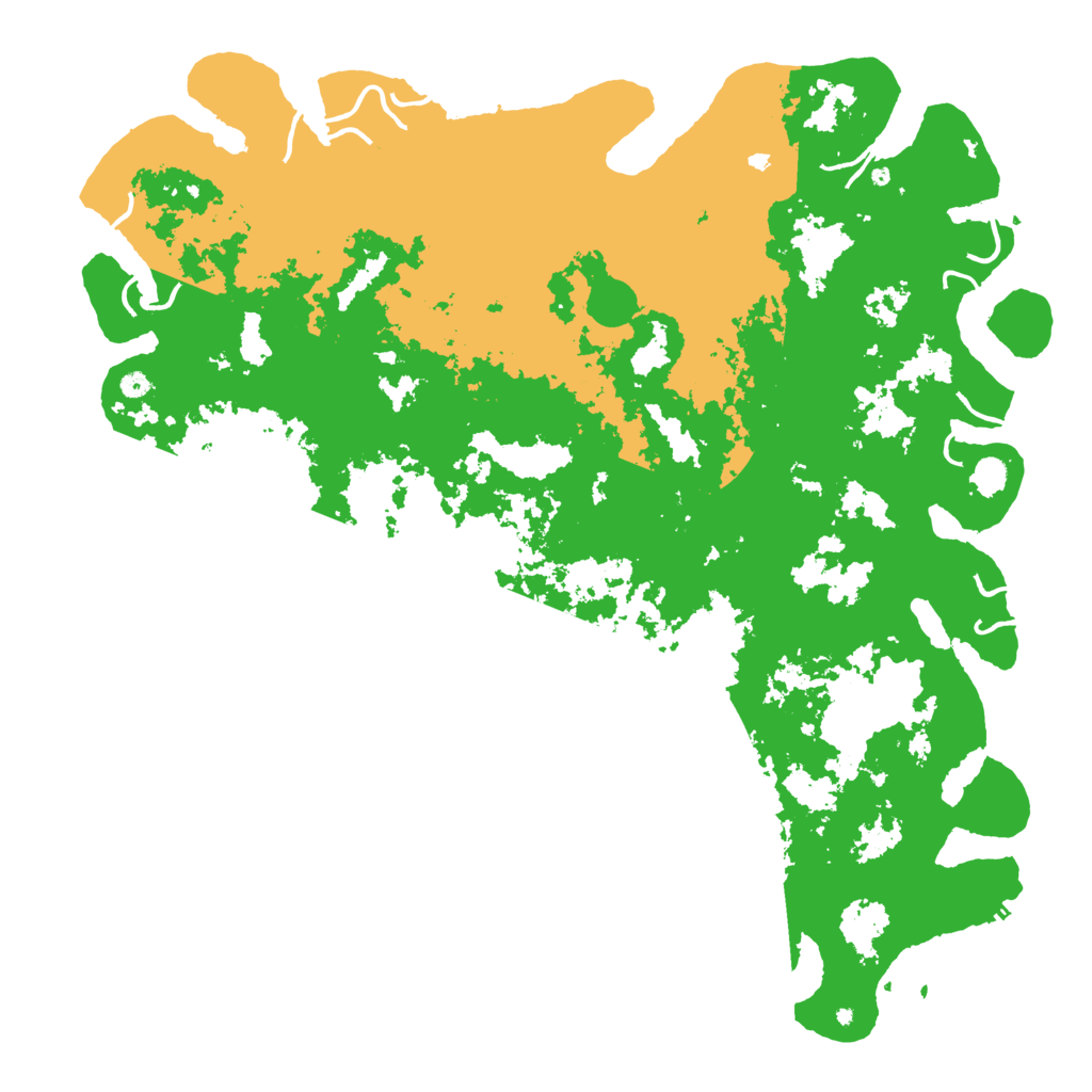Biome Rust Map: Procedural Map, Size: 6000, Seed: 1245679876