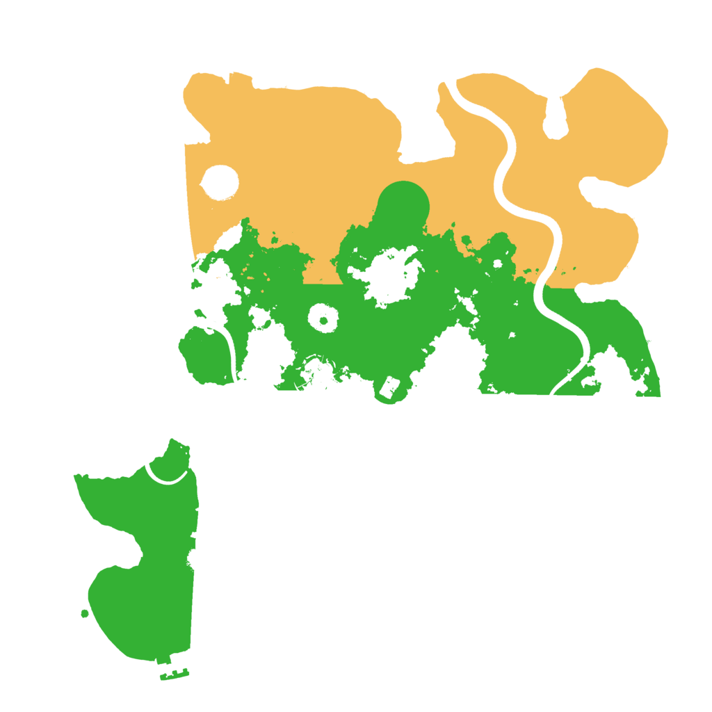 Biome Rust Map: Procedural Map, Size: 3600, Seed: 1585463715