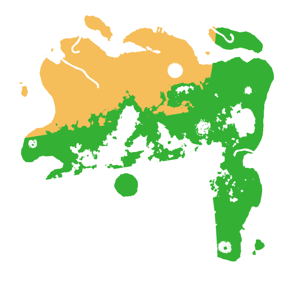 Biome Rust Map: Procedural Map, Size: 3500, Seed: 23716766