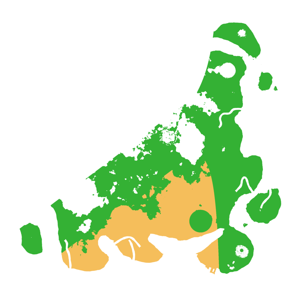 Biome Rust Map: Procedural Map, Size: 3500, Seed: 768431911