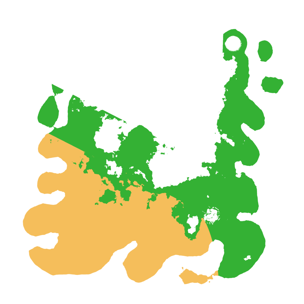 Biome Rust Map: Barren, Size: 3500, Seed: 240