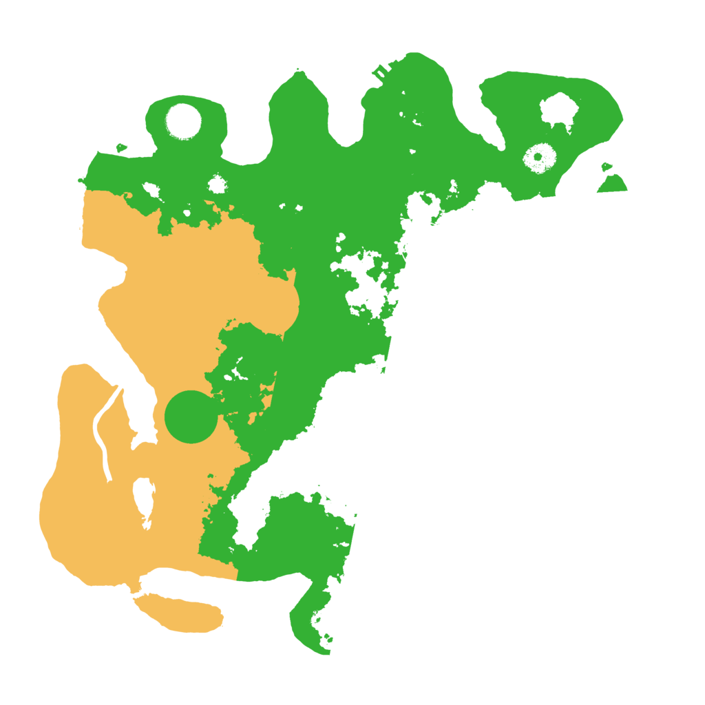 Biome Rust Map: Procedural Map, Size: 3500, Seed: 464116512