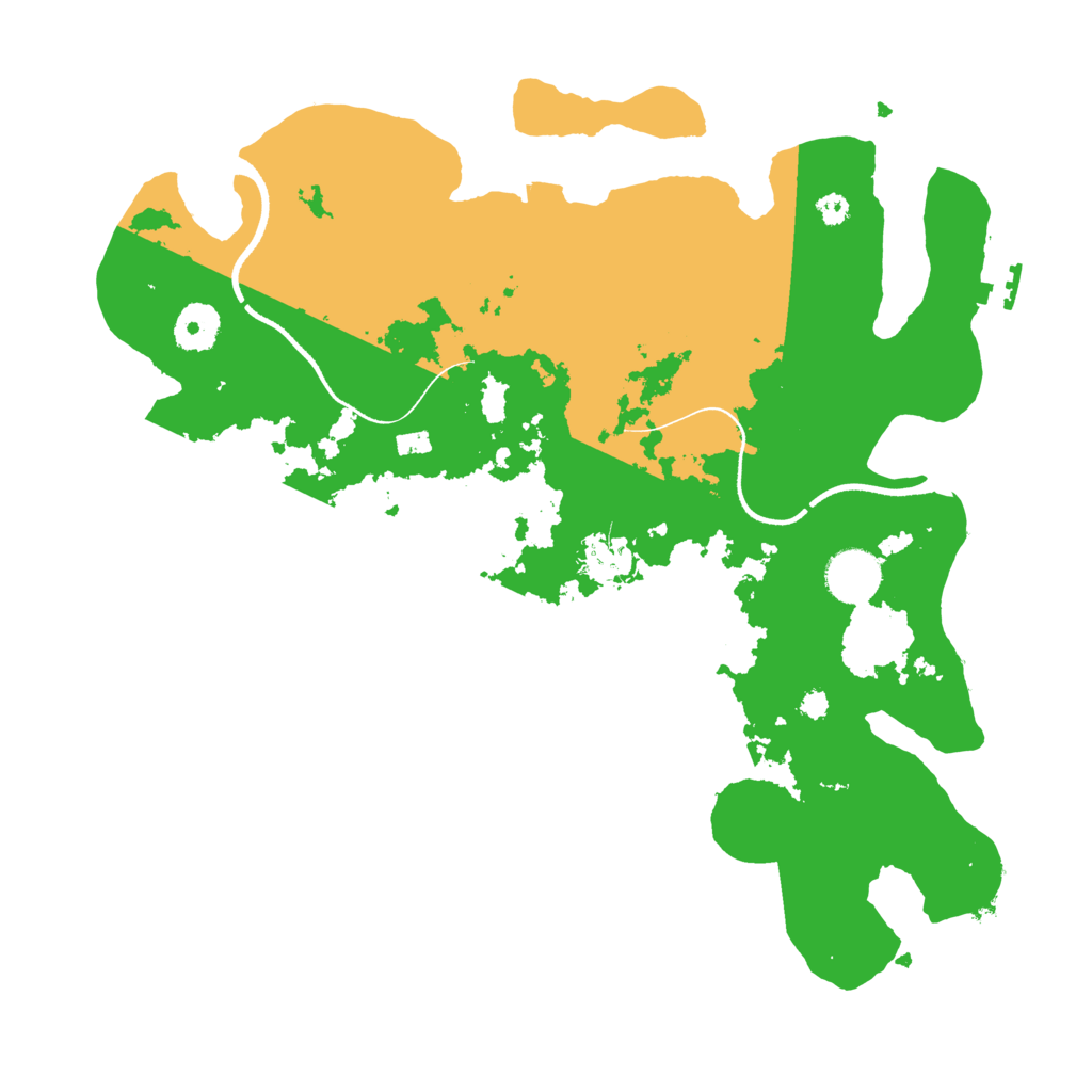 Biome Rust Map: Procedural Map, Size: 3500, Seed: 222