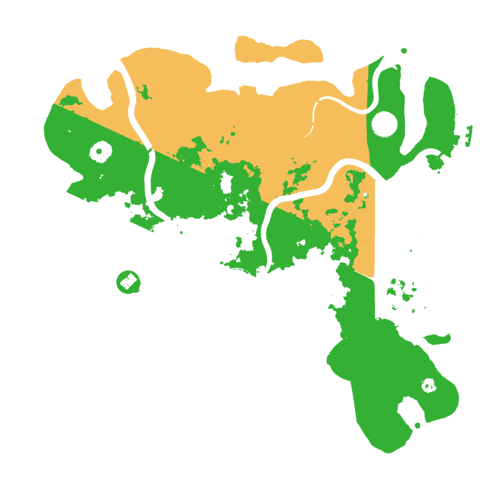 Biome Rust Map: Procedural Map, Size: 3500, Seed: 222