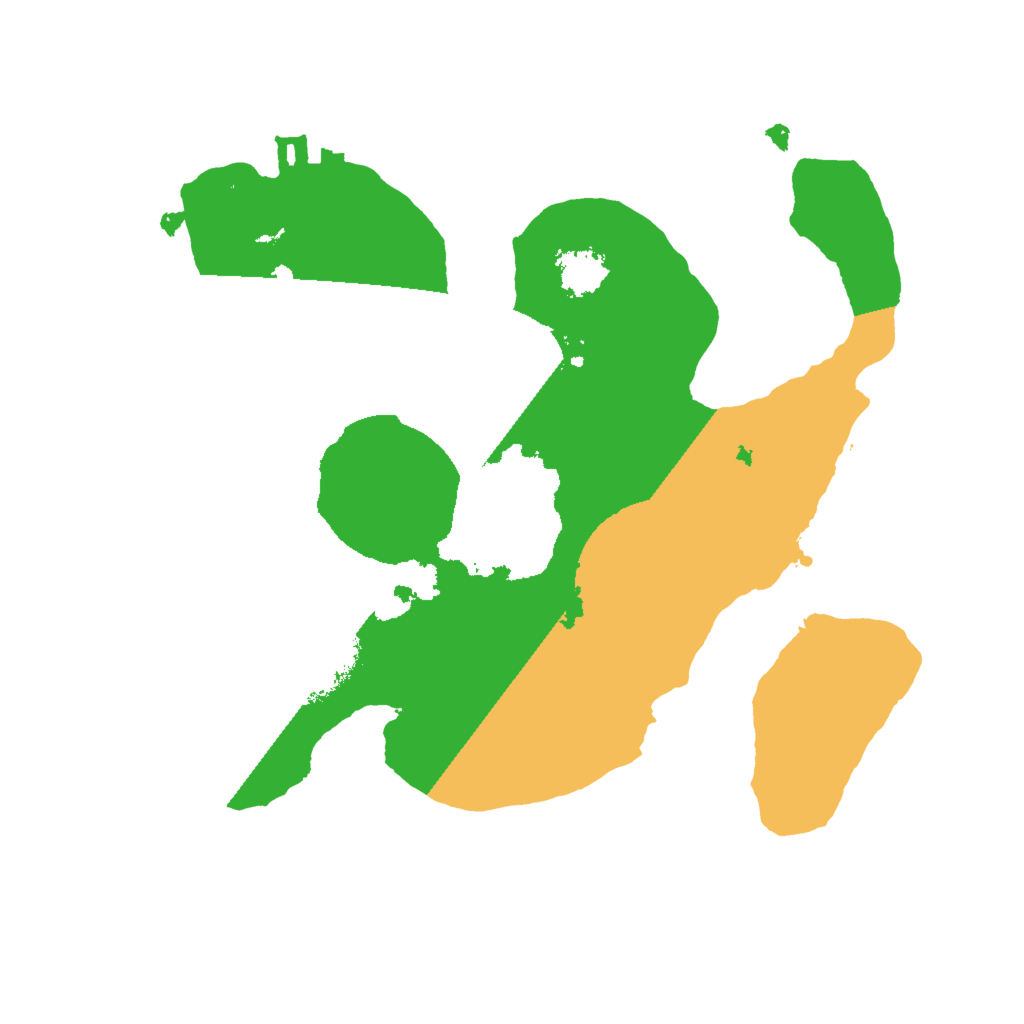 Biome Rust Map: Procedural Map, Size: 2000, Seed: 1078721031