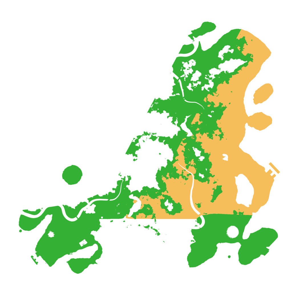 Biome Rust Map: Procedural Map, Size: 4300, Seed: 799281