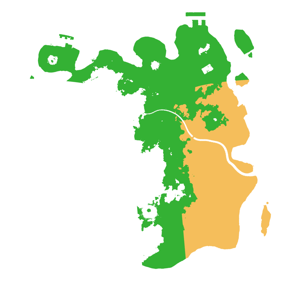 Biome Rust Map: Procedural Map, Size: 3000, Seed: 1311564317