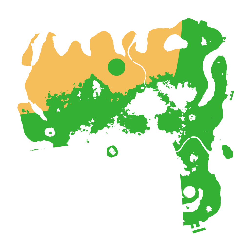 Biome Rust Map: Procedural Map, Size: 3800, Seed: 267074382