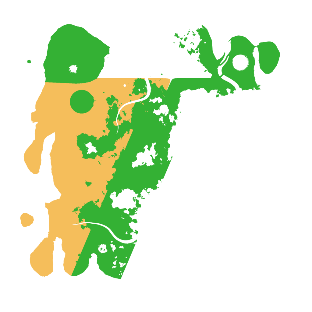 Biome Rust Map: Procedural Map, Size: 3500, Seed: 1336546823