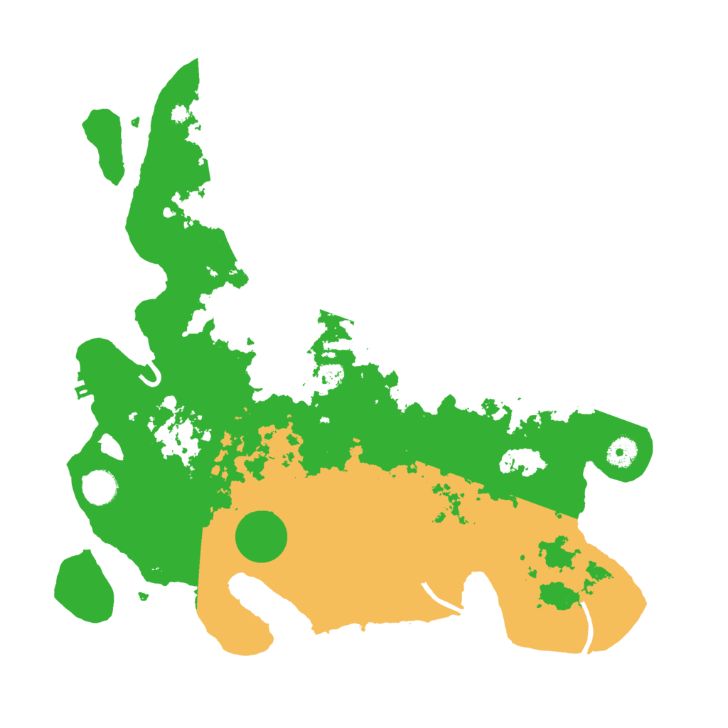 Biome Rust Map: Procedural Map, Size: 3700, Seed: 2028442988