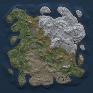 Thumbnail Rust Map: Procedural Map, Size: 3850, Seed: 1313453039, 19 Monuments