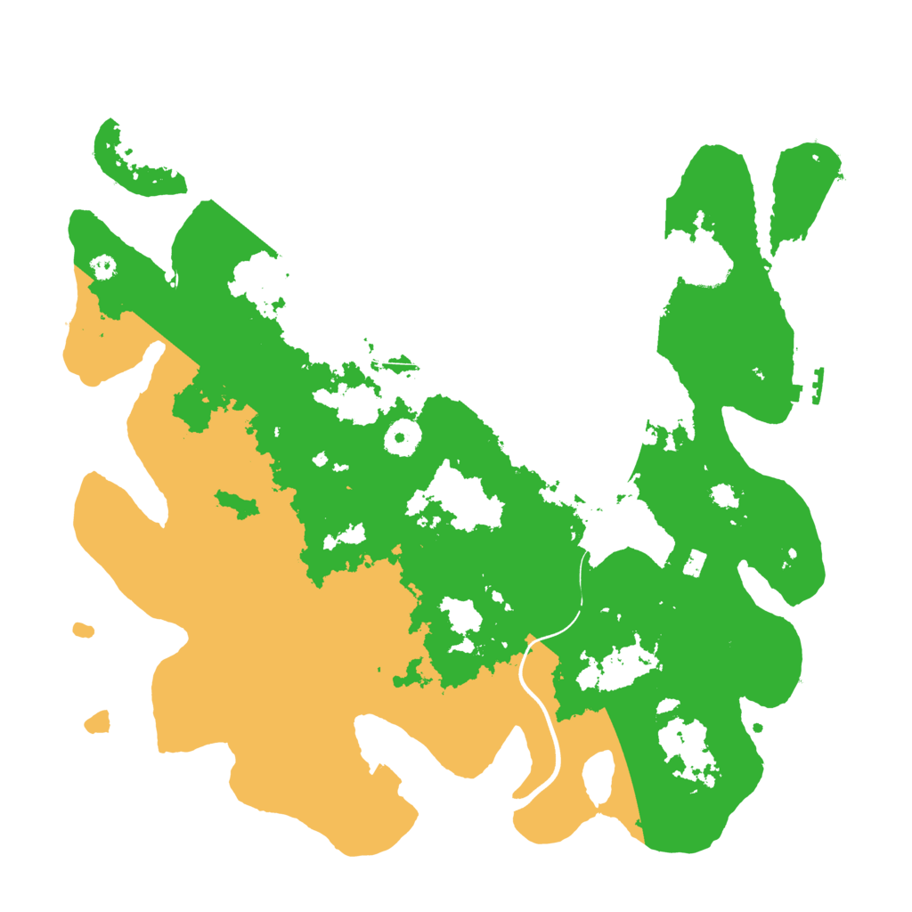 Biome Rust Map: Procedural Map, Size: 3700, Seed: 377869532