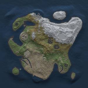 Thumbnail Rust Map: Procedural Map, Size: 2500, Seed: 987654, 12 Monuments