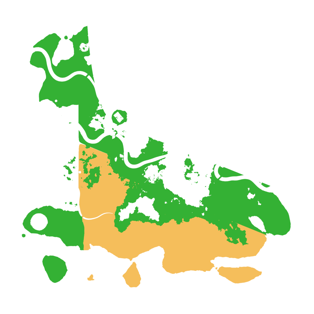 Biome Rust Map: Procedural Map, Size: 3500, Seed: 937438593