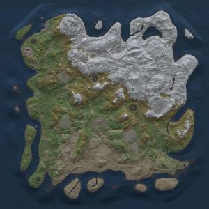 Thumbnail Rust Map: Procedural Map, Size: 4250, Seed: 1772936052, 17 Monuments