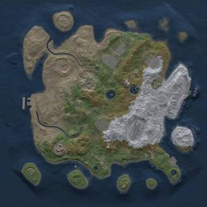 Thumbnail Rust Map: Procedural Map, Size: 3500, Seed: 1590660073, 13 Monuments