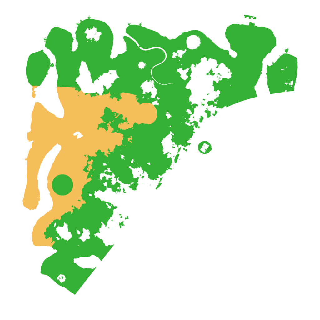 Biome Rust Map: Procedural Map, Size: 4000, Seed: 13375057