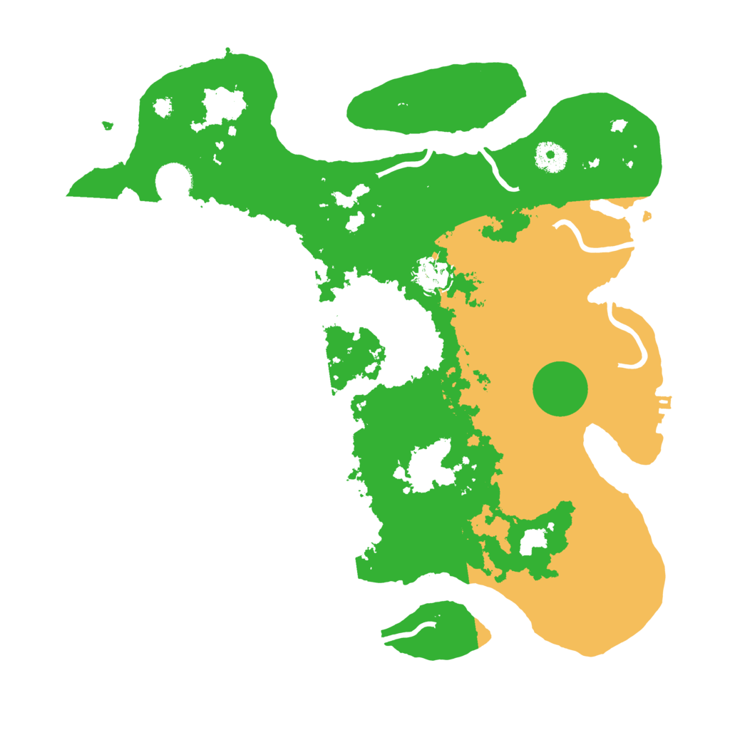 Biome Rust Map: Procedural Map, Size: 3500, Seed: 42090420