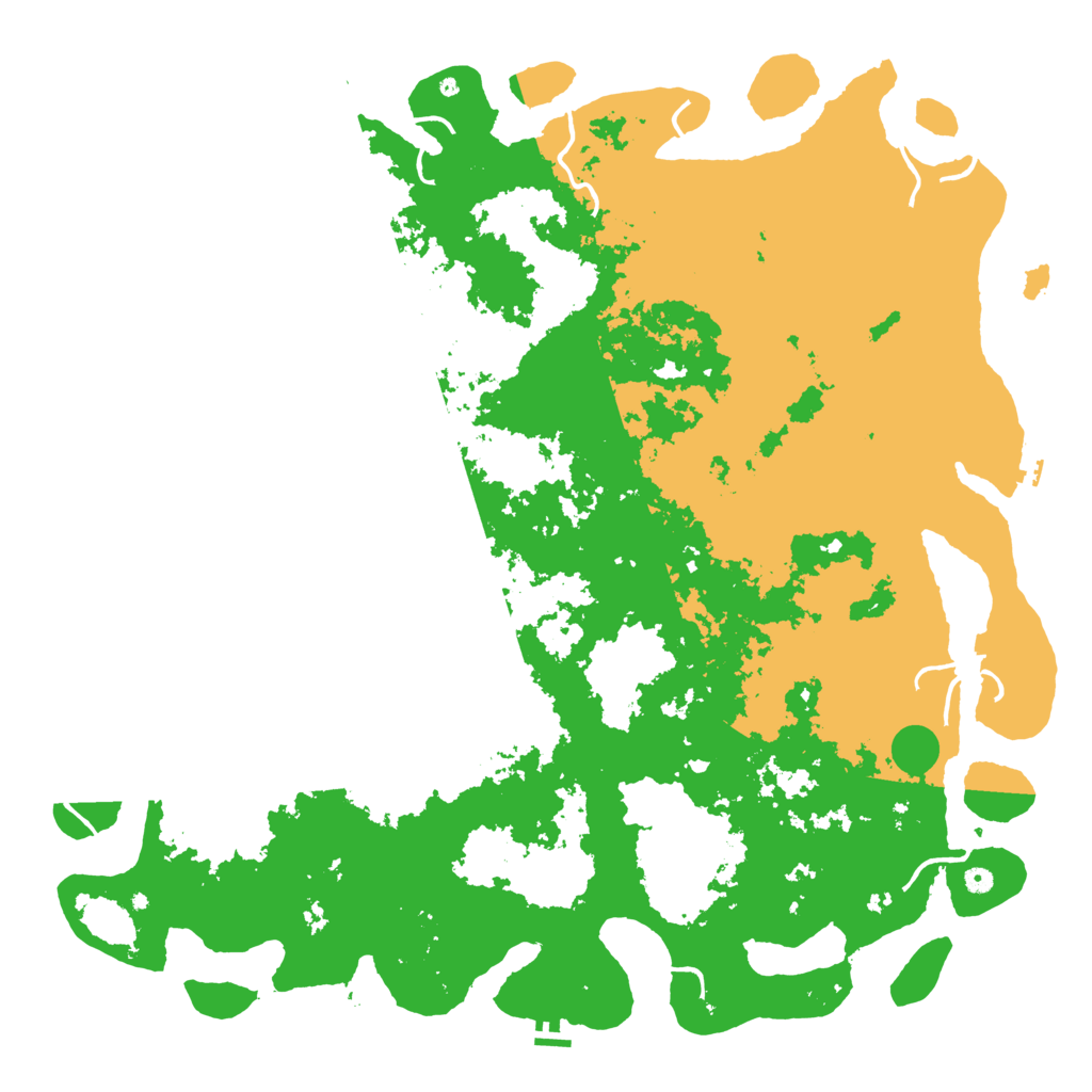 Biome Rust Map: Procedural Map, Size: 6000, Seed: 846987419