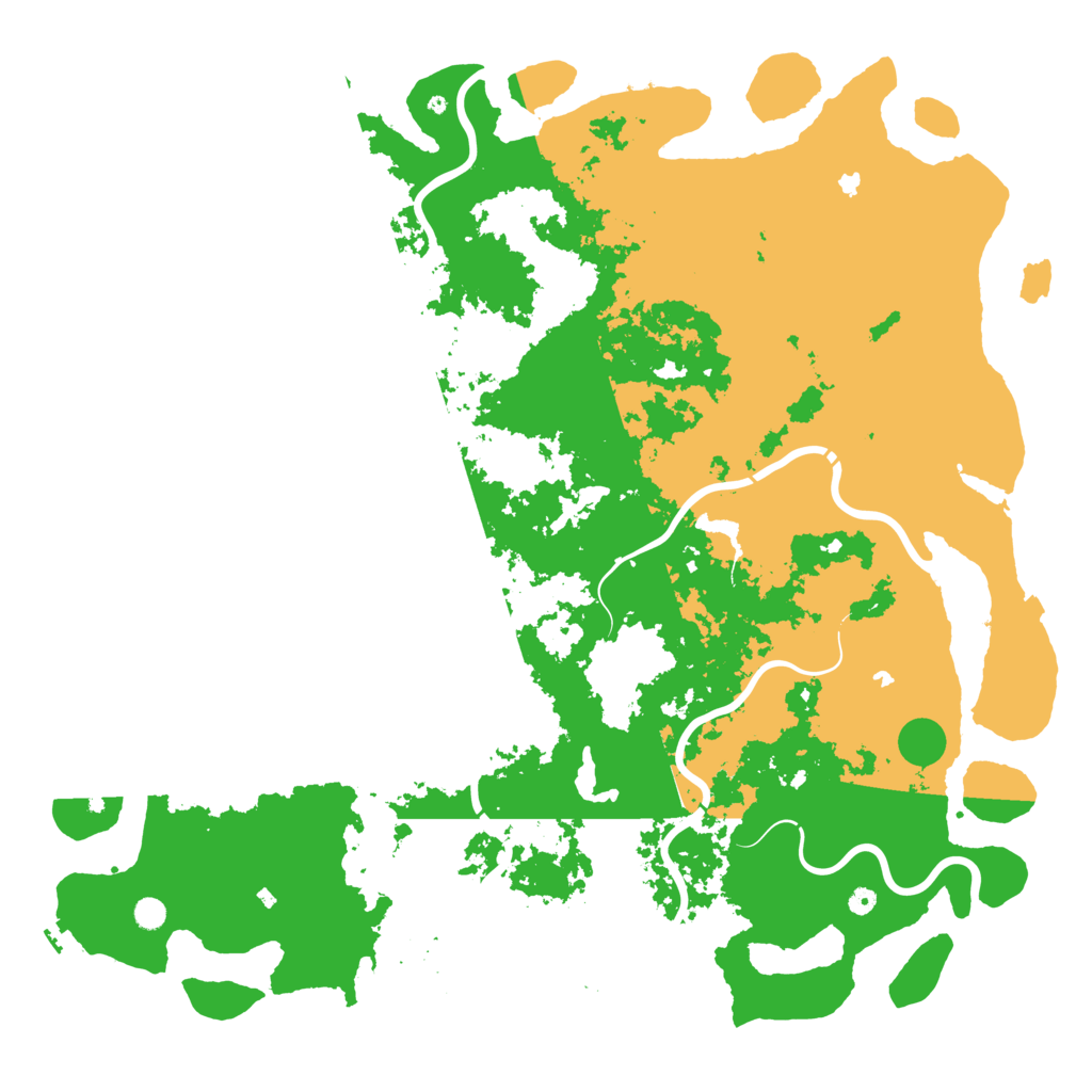 Biome Rust Map: Procedural Map, Size: 6000, Seed: 846987419